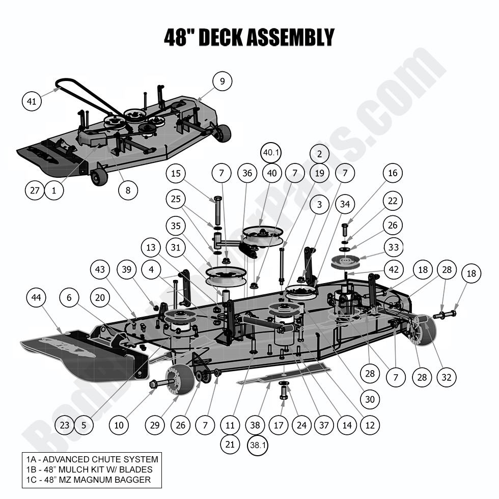 2018 MZ 48" Deck Assembly